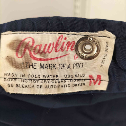 ローリングス rawlings 50-60s ナイロン 丸襟 コーチジャケット メンズ import:M