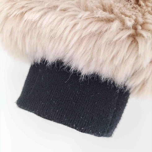 ベルシュカ BERSHKA ミックスフェイクファー ジャケット レディース import:M