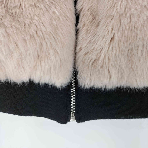 ベルシュカ BERSHKA ミックスフェイクファー ジャケット レディース import:M