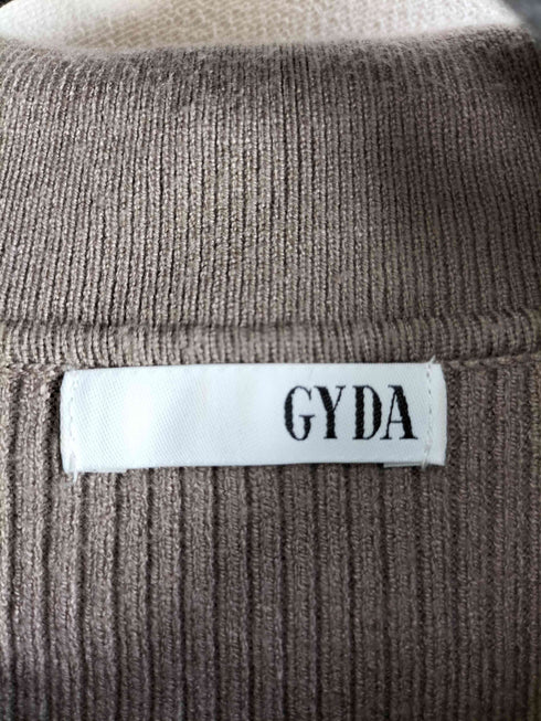 ジェイダ GYDA 23aw ZIP リブニットタイト LONGワンピース. レディース FREE