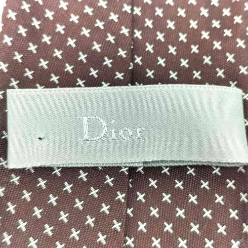ディオール Dior 総柄 総シルク ネクタイ メンズ