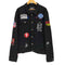 REASON ペイント加工 ワッペン デニムジャケット メンズ import:XL