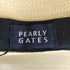 パーリーゲイツ PEARLY GATES 麦わら中折れハット レディース