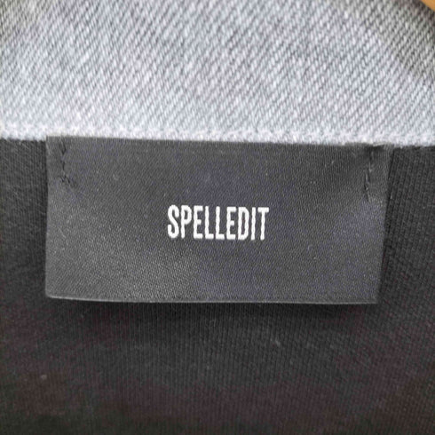 SPELLEDIT 刺繍スナップボタンポロシャツ レディース