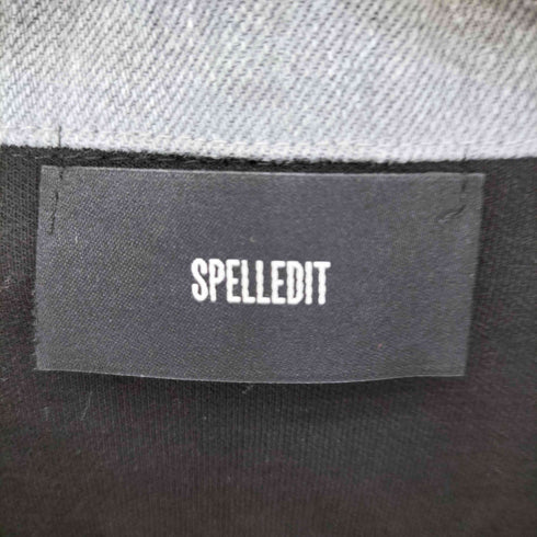 SPELLEDIT 刺繍スナップボタンポロシャツ レディース