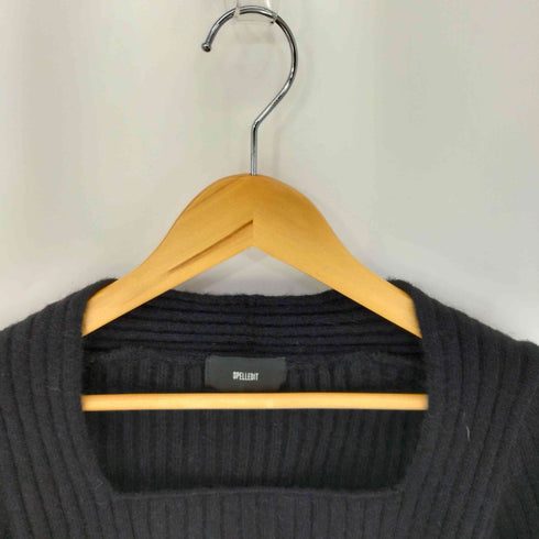 SPELLEDIT スクープネック L/S リブニット レディース FREE