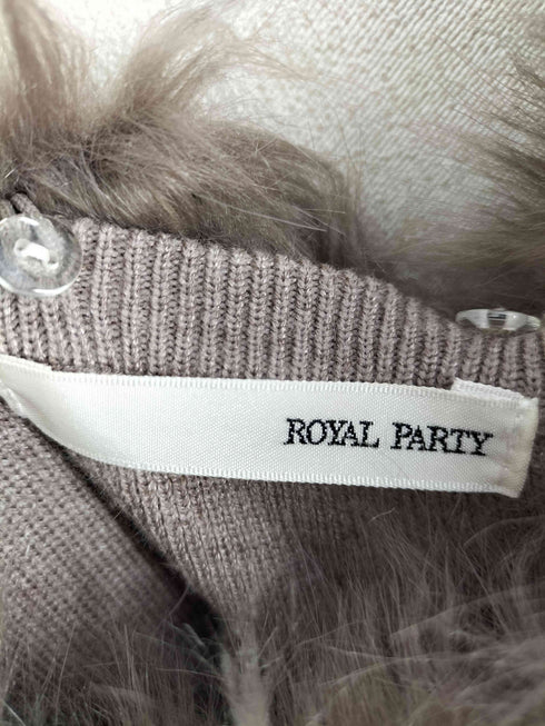 ロイヤルパーティー ROYAL PARTY オフショルファーロングニットドレス レディース FREE