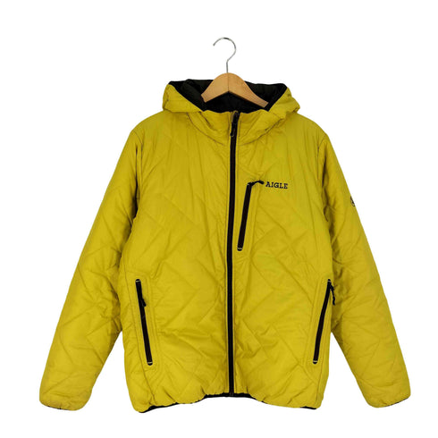 エーグル AIGLE シンク グリーン パーカー リバーシブル 中綿ジャケット メンズ import:L