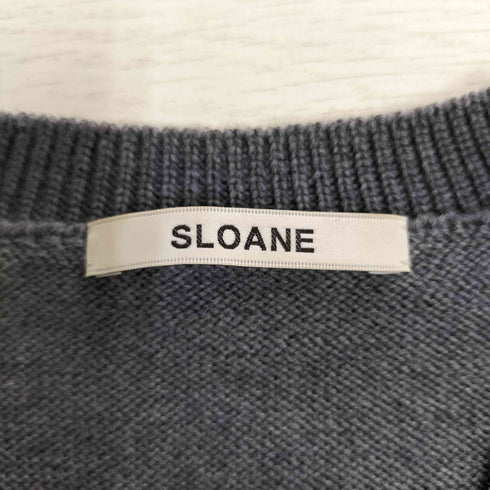 スローン SLOANE 10G天竺 メリノウール Vネック ニット レディース JPN:1