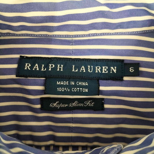 ラルフローレン RALPH LAUREN ポニー刺繍ストライプシャツ レディース 6