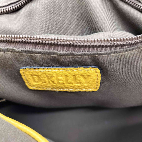 ディーケリー D.KELLY ロゴ型押し フェイクレザー 2way ハンドバッグ ショルダーバッグ レディース