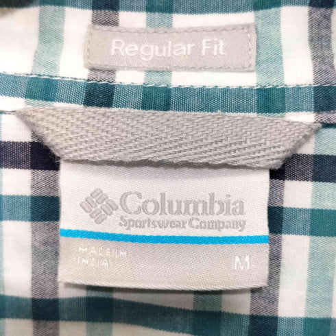 コロンビア Columbia チェック柄 ボタンダウン ショートスリーブシャツ メンズ import:M