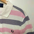 フレッドペリー FRED PERRY ボーダー柄 ロゴ刺繍 ショートスリーブ ポロシャツ メンズ import:S