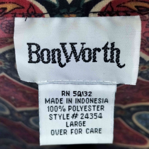 ボンワース BonWorth 総柄 ライトウェイト ブルゾン メンズ import:L
