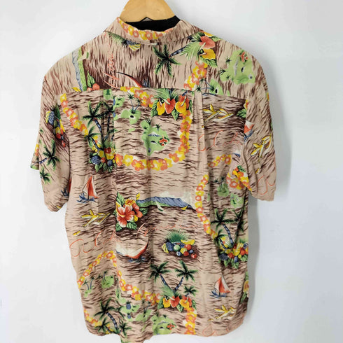 PALI HAWAIIAN STYLE 50S S/S 総柄アロハシャツ メンズ import:M