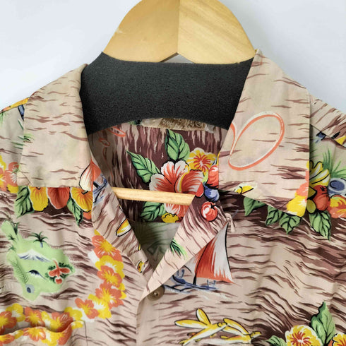 PALI HAWAIIAN STYLE 50S S/S 総柄アロハシャツ メンズ import:M