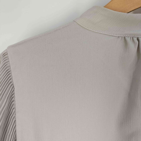 ナチュラルビューティーベーシック NATURAL BEAUTY BASIC 楊柳プリーツブラウス レディース JPN:M