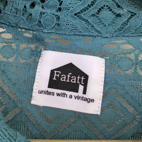 ファーファット FAFATT オープンカラー コットンナイロン レースS/Sシャツ メンズ