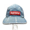 シュプリーム Supreme 20AW Logo Stripe Jacquard Denim Camp Cap ロゴ ストライプ ジャガード デニム キャンプ キャップ メンズ