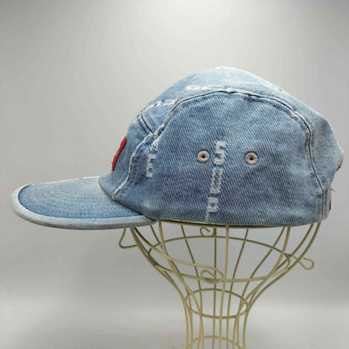 シュプリーム Supreme 20AW Logo Stripe Jacquard Denim Camp Cap ロゴ ストライプ ジャガード デニム キャンプ キャップ メンズ