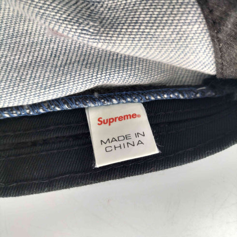 シュプリーム Supreme 20AW Logo Stripe Jacquard Denim Camp Cap ロゴ ストライプ ジャガード デニム キャンプ キャップ メンズ