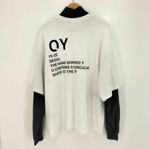オーワイ OY ジップ レイヤードスウェット メンズ