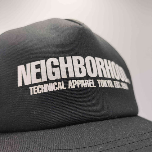 ネイバーフッド NEIGHBORHOOD 23SS LOGO PRINT MESH CAP ロゴ プリント メッシュ キャップ メンズ FREE