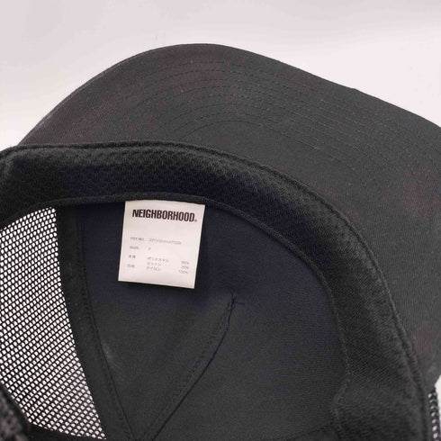 ネイバーフッド NEIGHBORHOOD 23SS LOGO PRINT MESH CAP ロゴ プリント メッシュ キャップ メンズ FREE