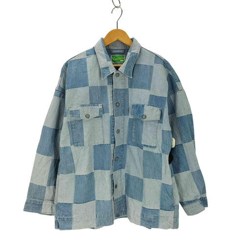 ウエストオーバーオールズ WESTOVERALLS Patchwork track shirt メンズ