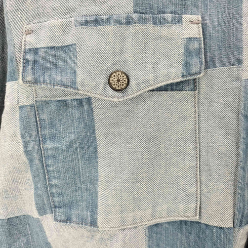 ウエストオーバーオールズ WESTOVERALLS Patchwork track shirt メンズ