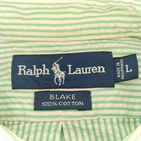 ラルフローレン RALPH LAUREN 90s blake シアサッカーシャツ メンズ JPN:2