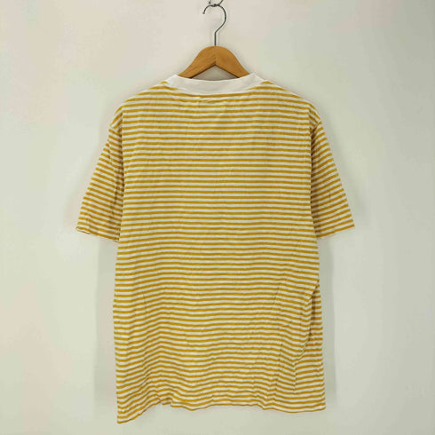 ゲス GUESS 90s-00s ロゴ刺しゅう ボーダー柄クルーネックTシャツ メンズ JPN:M
