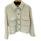 ザラ ZARA フリンジデザイン ツイードジャケット レディース import:S