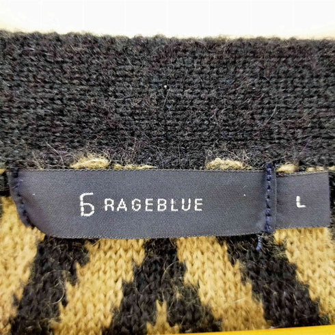 レイジブルー RAGEBLUE モヘアカーディガン メンズ L