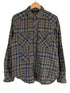 ウールリッチ WOOLRICH 50S復刻 MADE IN USA 3P 猫目ボタン チェックシャツ フラップポケット メンズ import:M