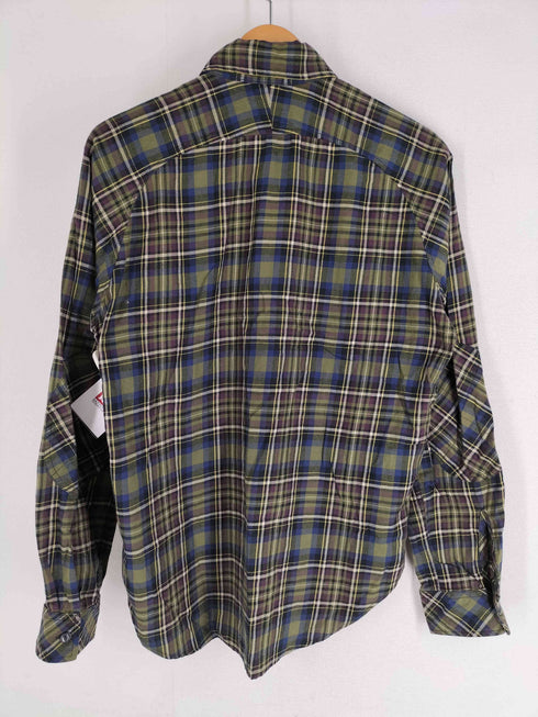 ウールリッチ WOOLRICH 50S復刻 MADE IN USA 3P 猫目ボタン チェックシャツ フラップポケット メンズ import:M