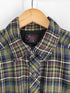 ウールリッチ WOOLRICH 50S復刻 MADE IN USA 3P 猫目ボタン チェックシャツ フラップポケット メンズ import:M