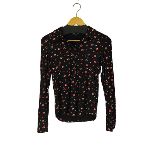 アニエスベー agnes b. PARIS 総柄ニットシャツ ドット レディース JPN:1