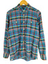 メゾンキツネ MAISON KITSUNE カラフルチェックL/S ワークシャツ メンズ import:M