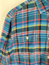 メゾンキツネ MAISON KITSUNE カラフルチェックL/S ワークシャツ メンズ import:M