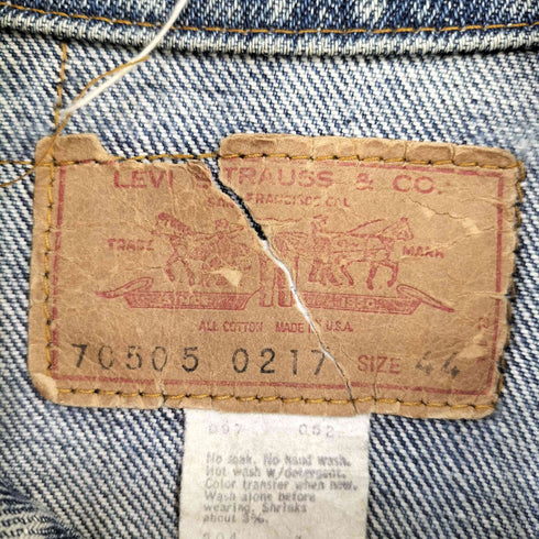 リーバイス Levis 70505-0217 バックチェーンステッチ ボタン裏52 スモールe メンズ US:44