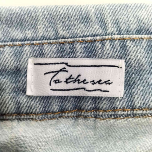 トゥーザシー To the sea クロップド デニムシャツジャケット レディース FREE