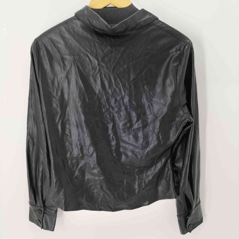 ザラ ZARA フェイクレザー L/S トップス レディース import:L