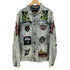 REASON ROCK TOUR DENIM JACKET 両面 ワッペン 刺繍 ウォッシュド ダメージ デニムジャケット メンズ JPN:L