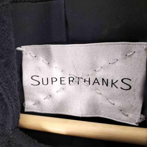 スーパーサンクス SUPERTHANKS 14AW ポリウール マオカラー スタンドカラーコート メンズ JPN:L