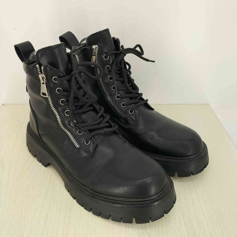 deligongsi ジップアップ 厚底 ブーツ メンズ JPN:26.5
