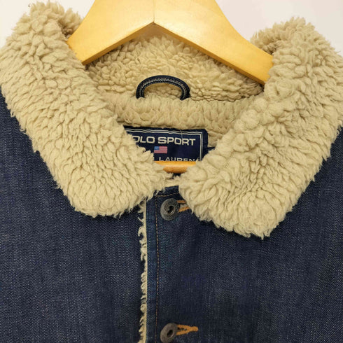 ポロスポーツラルフローレン POLO SPORT RALPH LAUREN 90S 内ボア デニムジャケット メンズ LL