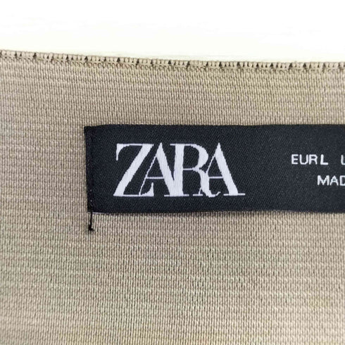 ザラ ZARA サテン プリーツスカート レディース L