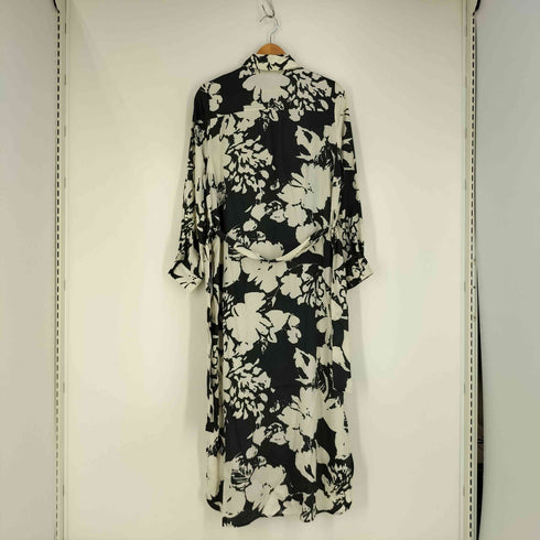 ザラ ZARA サテンドレス フラワーワンピース レディース import:M