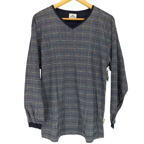 ラコステ LACOSTE HOMEWEAR 総柄Vネックカットソー メンズ JPN:M